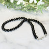 Black Tourmaline Bead Necklace- Artisan Made