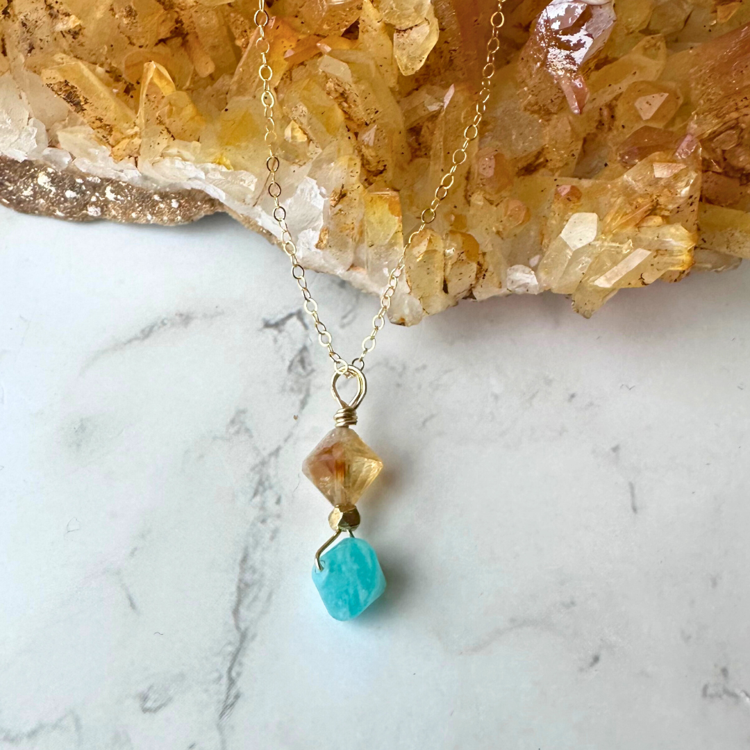 Citrine fashion stone jewellery