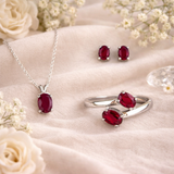 Faceted Gemstone Jewelry Set-Variants