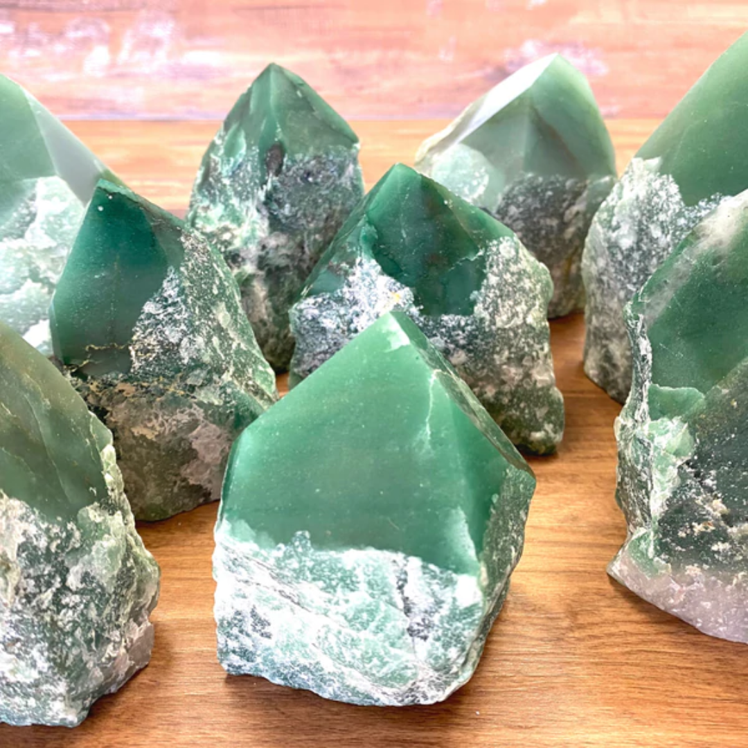 Green Aventurine Polished Tip 3-5