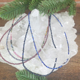 Micro Faceted Gemstone Sterling Silver Necklace-Variants - Artisan Made