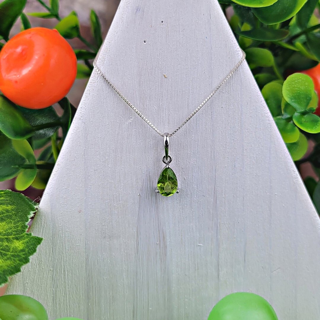 Good Phosphosiderite Teardrop Pendant ~ 925 Sterling Silver