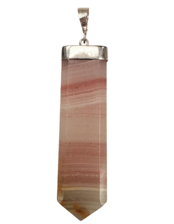 Banded Agate Point Pendant