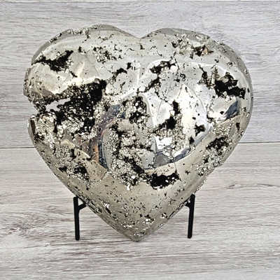 Peruvian Pyrite Heart 8 inch