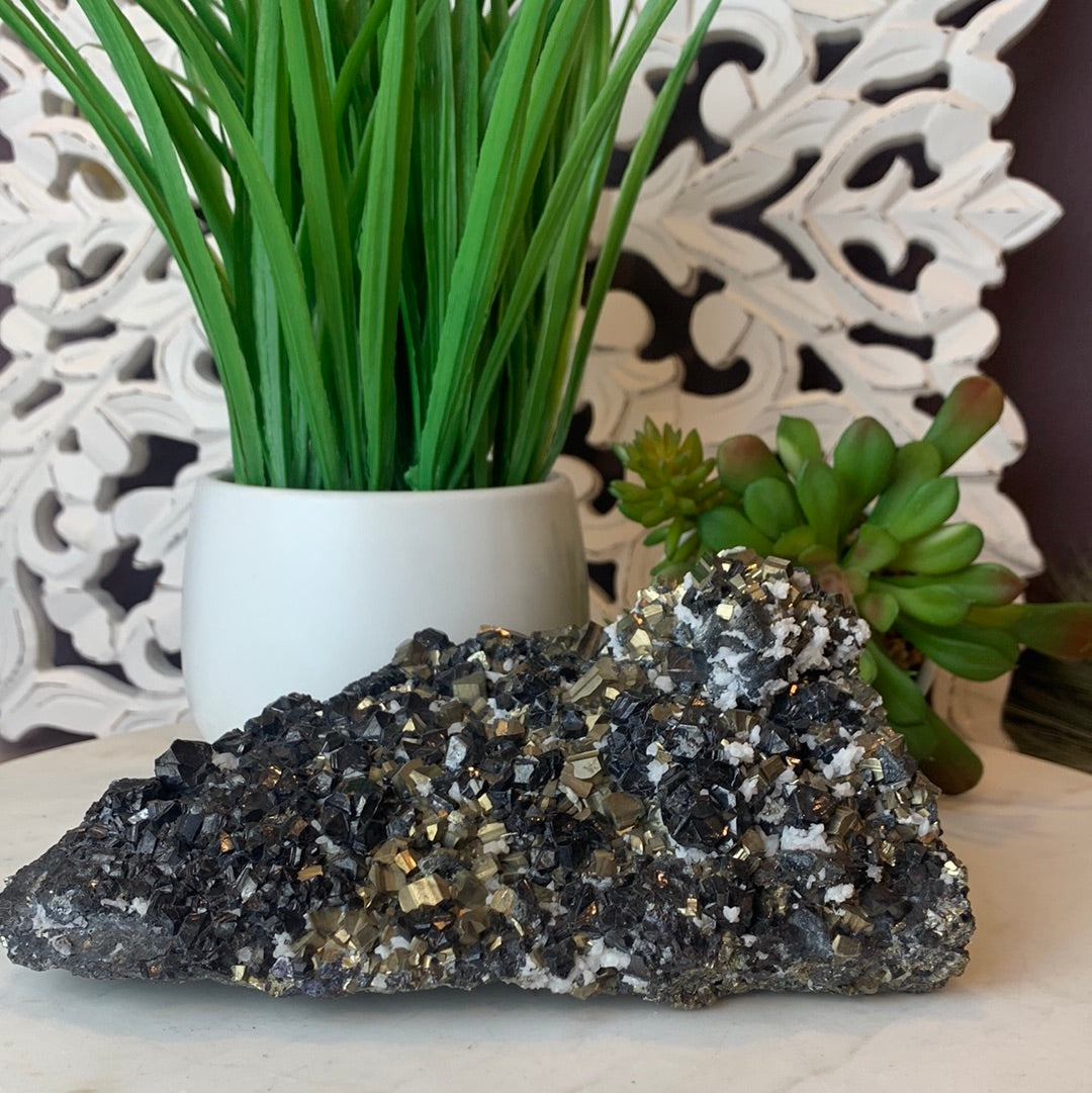 Pyrite with Sphalerite | Healing Crystal | Pyrite Cluster | Sphalerite online | Crystals