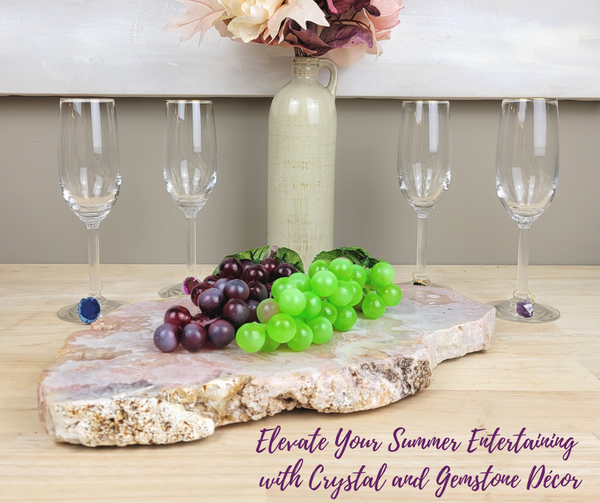 Elevate Your Summer Entertaining with Crystal and Gemstone Décor