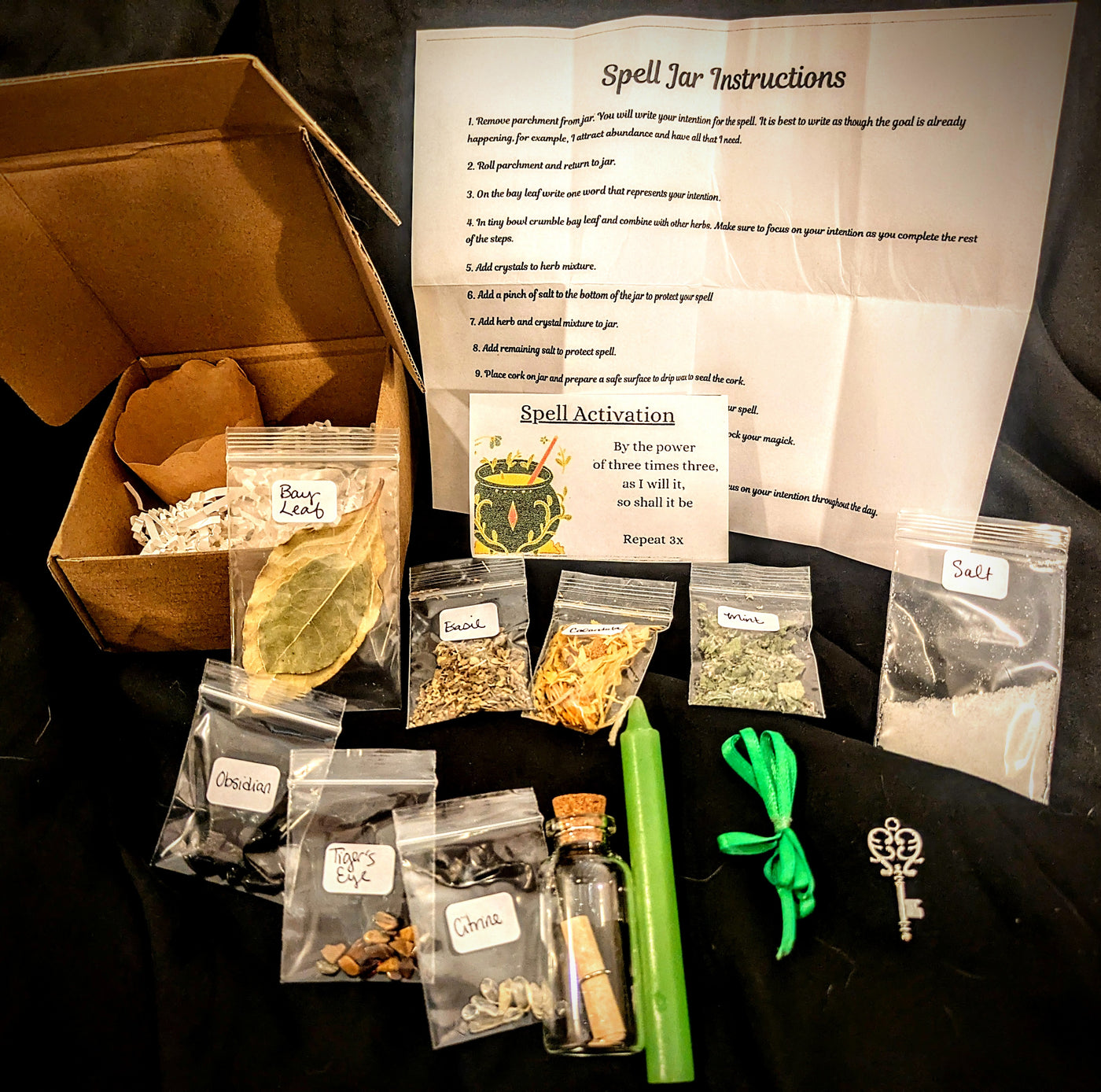 Abundance Spell Jar Kit- Artisan Made