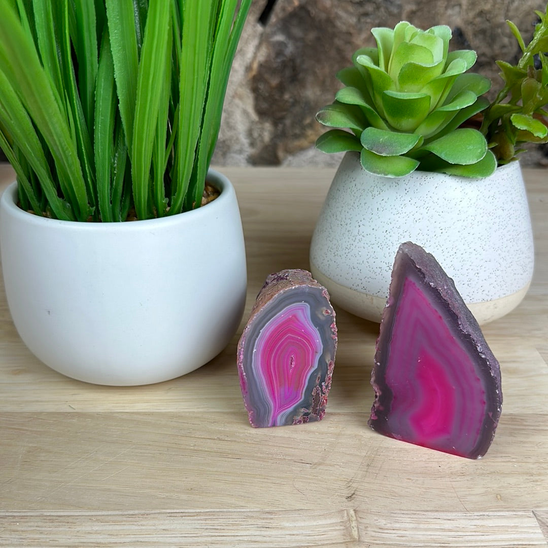Agate Geode with a Cut Base 3"