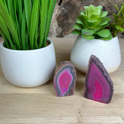 Agate Geode with a Cut Base 3"