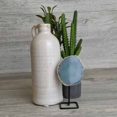 Agate Slice on Stand 3" - Various Colors