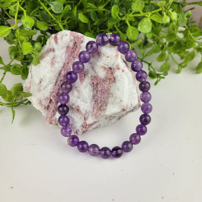 Amethyst 6mm Stretch Bracelet