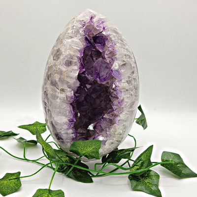 Amethyst Agate Druzy Eggs