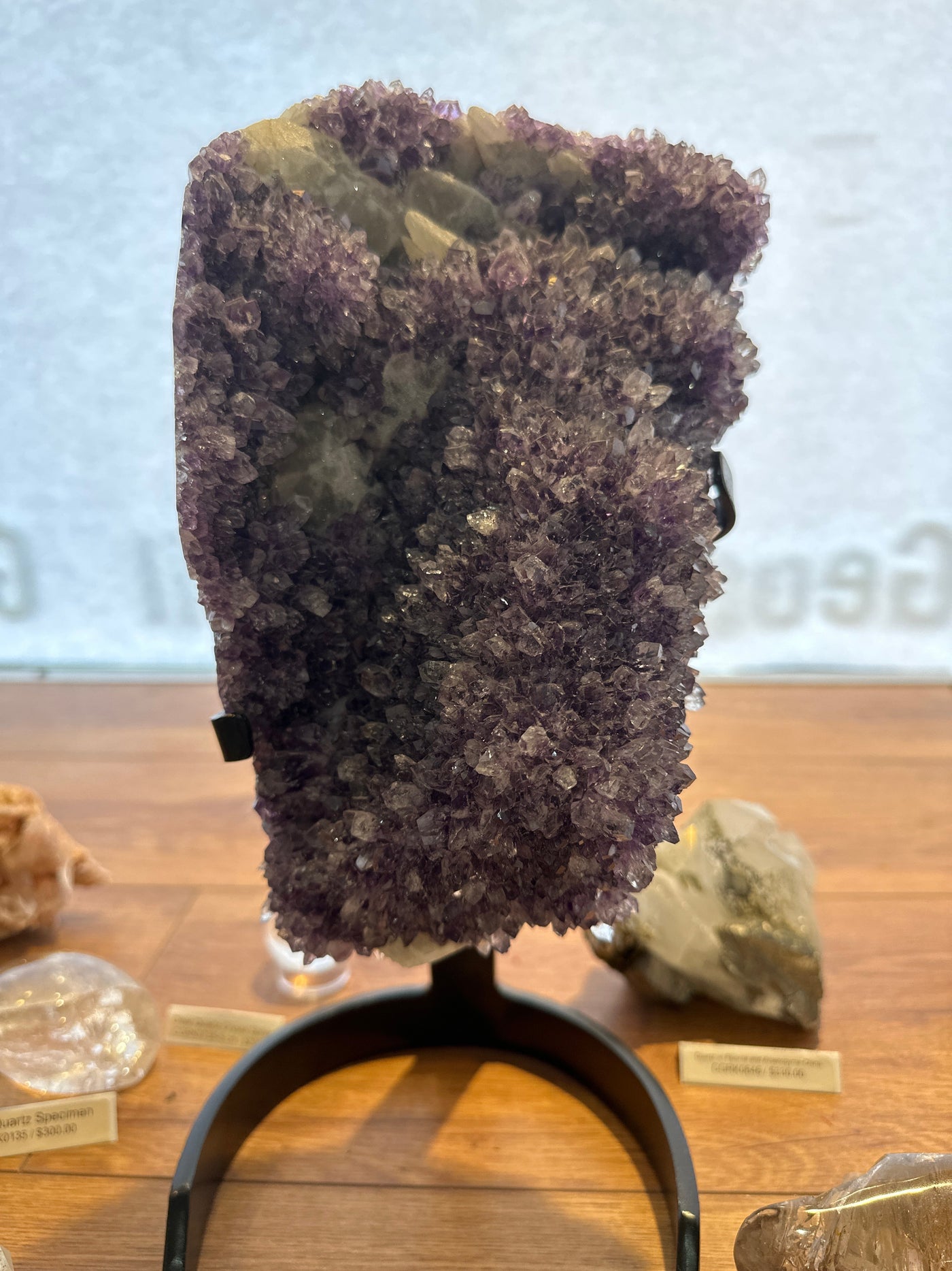 Amethyst Cluster on Stand Statement Piece 17" - 8.15kg