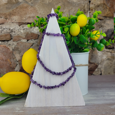 Amethyst Endless Chip Bead Necklace