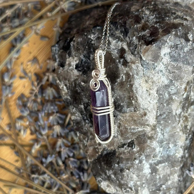 Amethyst Point - Handmade Wire Wrapped Necklace – Artisan Made
