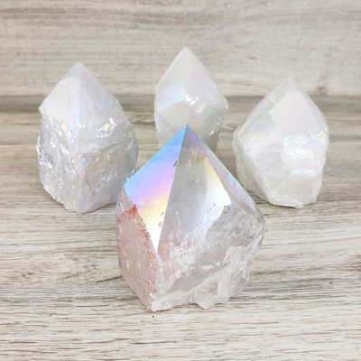 Angel Aura Quartz Polished Tip 2"-5"