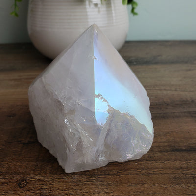 Angel Aura Quartz Polished Tip 2"-5"