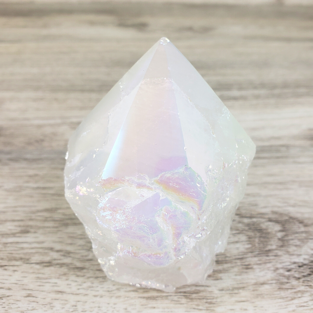 Angel Aura Quartz Polished Tip 2"-5"