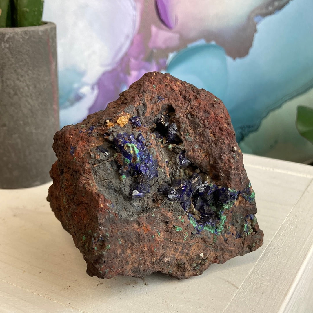 Azurite and Malachite Raw on Matrix-Variants