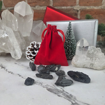 "Bag of Coal" Black Tourmaline Chunks