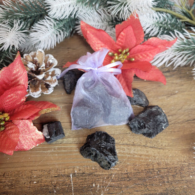 "Bag of Coal"-Black Tourmaline Chunks