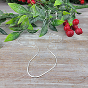 Base Metal Snake Chain - Silver (18" or 24")