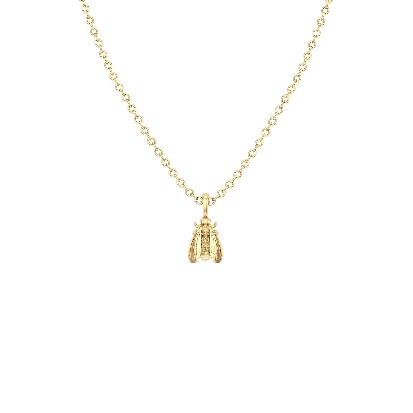 "Bee Joy" Mini Bee 14k Gold Plated Necklace - Artisan Made