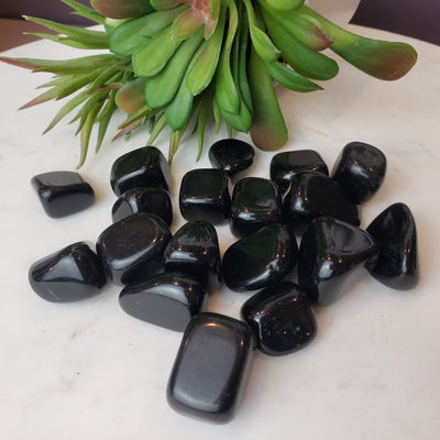 Black Obsidian Tumbled Stone 1-2"