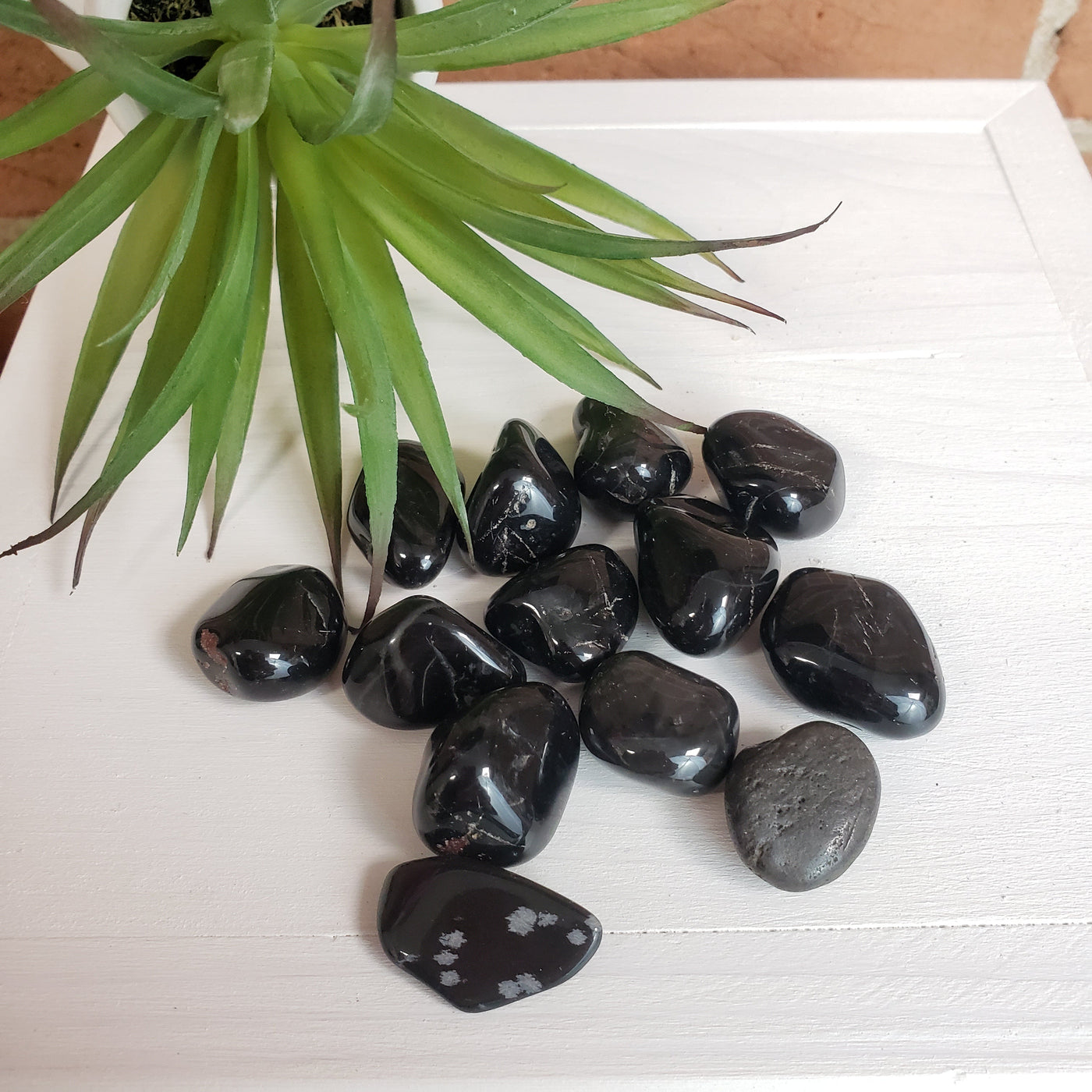 Black Onyx Tumbled 1-Inch *Sold Individually*