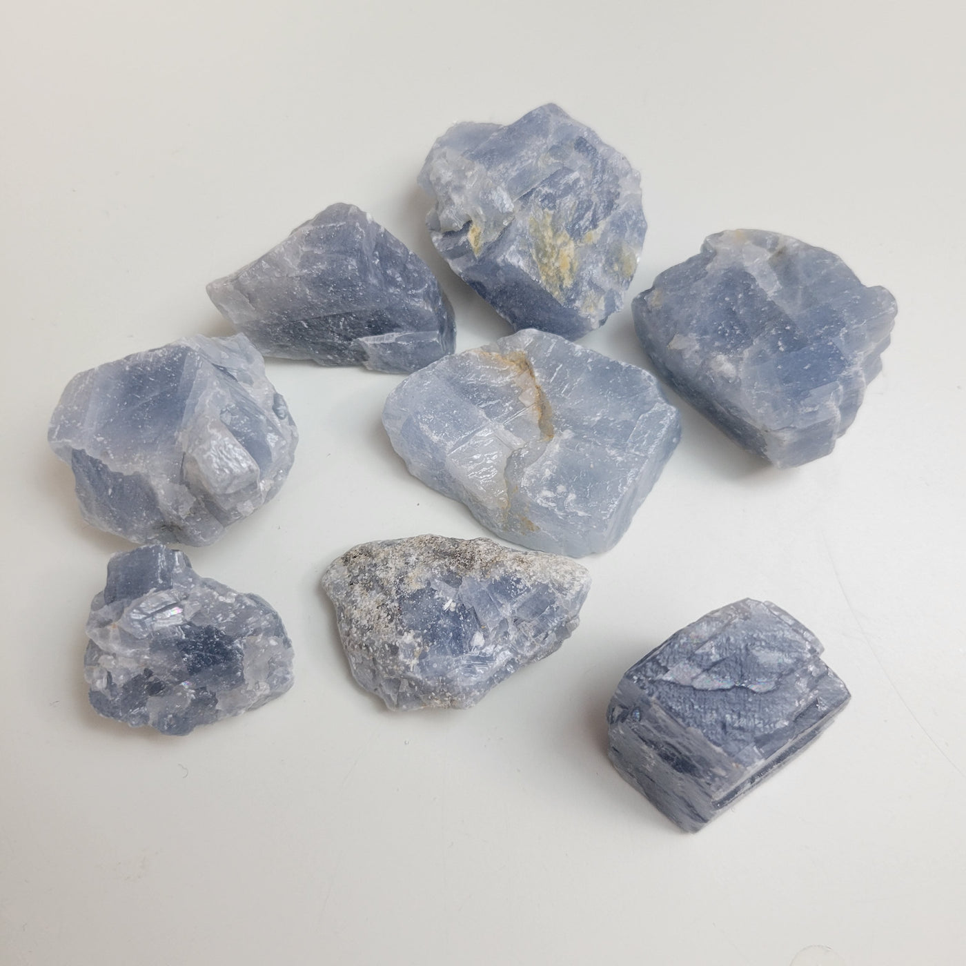 Blue Calcite Rough Chunk Loose Stones 1" *Sold Individually*