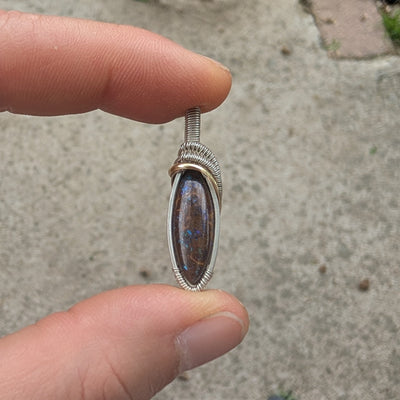 Boulder Opal Pendant - Artisan Made