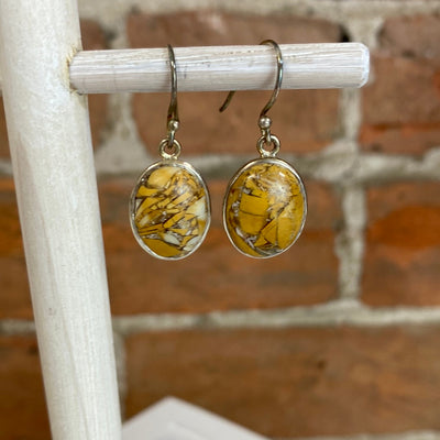 Brecciated Mookaite Freeform sterling silver Earrings