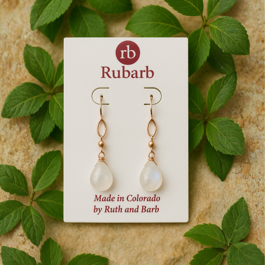 Briolette Gemstone Earrings-Variants - Artisan Made