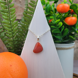 Carnelian Polished Freeform Pendant