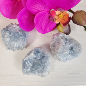 Celestite Clusters 1"-4" *Sold Individually*