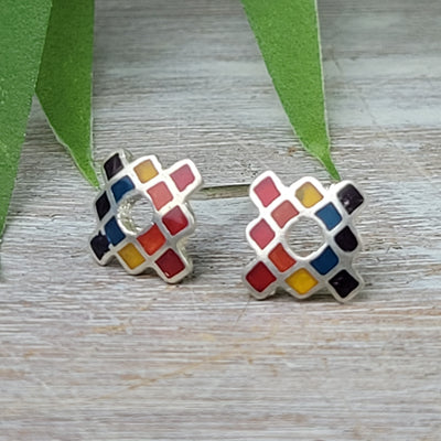 Chakra Sea Shell Stud Earrings