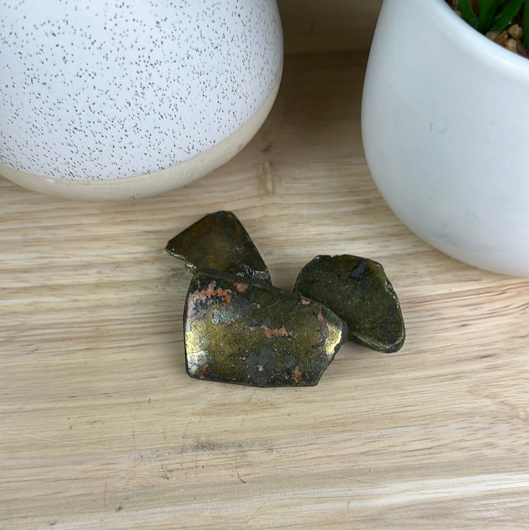 Chalcopyrite Polished Stone 1-2" *Sold Individually*