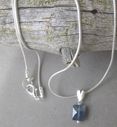 "Channel Your Inner Wisdom" London Blue Topaz Necklace - Artisan Made