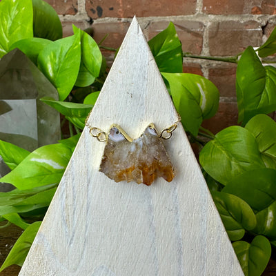Citrine Mountain 14K Gold Filled Necklace - Artisan Made