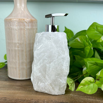 Clear Quartz Soap Dispenser