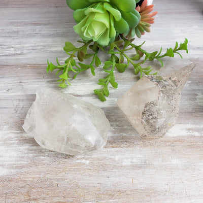 Clear Quartz or Smoky Quartz Natural Point 4-6”