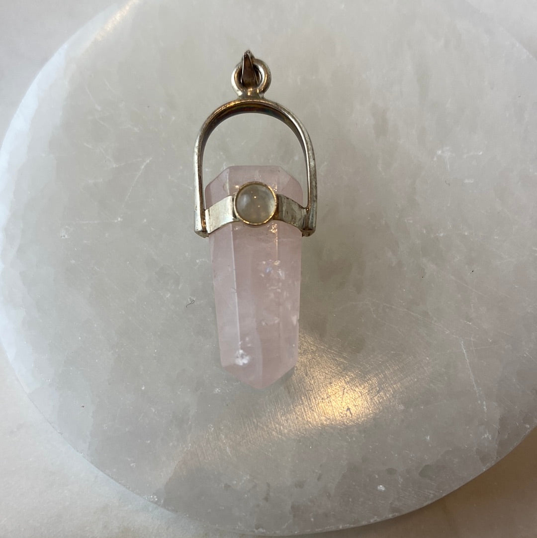 Crystal Pendants with Accent Stones 1.25"