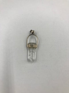 Crystal Point Pendant sterling silver - Double Terminated Points .75-2"
