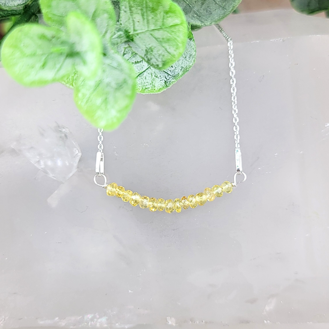 Delicate Sapphire Necklace Assorted - Artisan Made