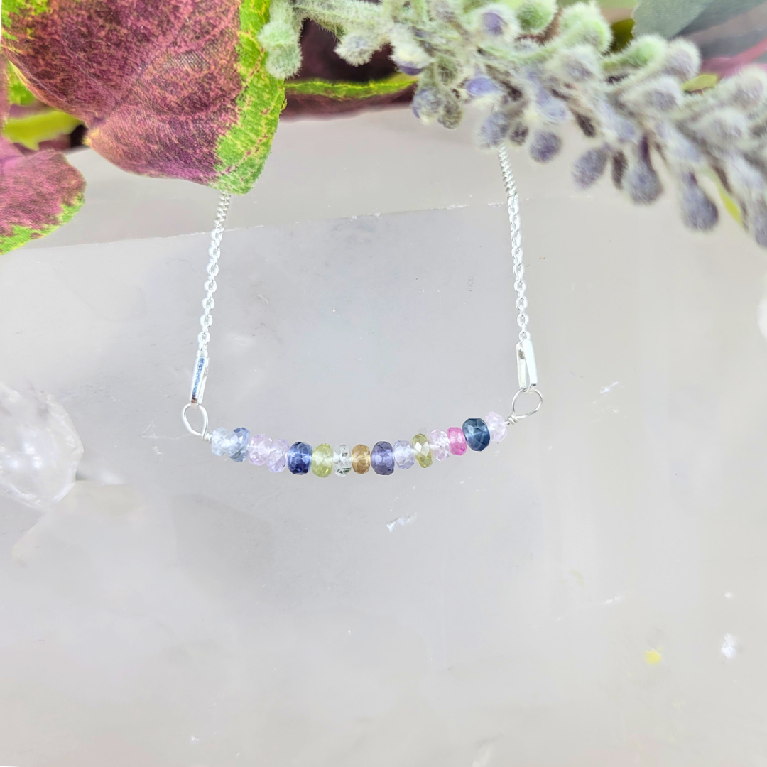 Delicate Sapphire Necklace Assorted - Artisan Made