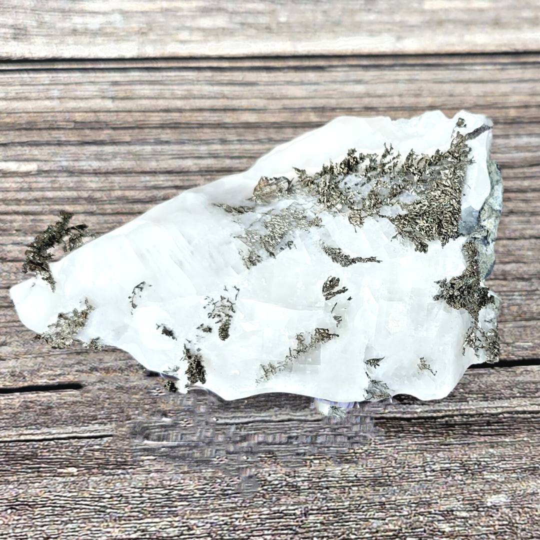 Dendritic silver on Calcite 2.25"x 3.5"