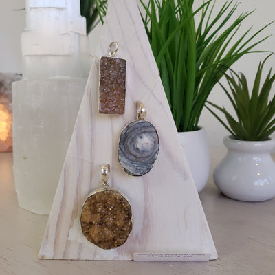 Druzy sterling silver Pendant