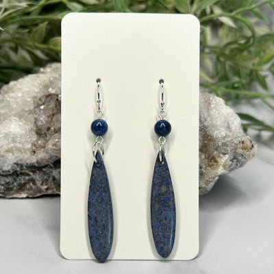 Dumortierite and Sodalite Earrings- Artisan Made