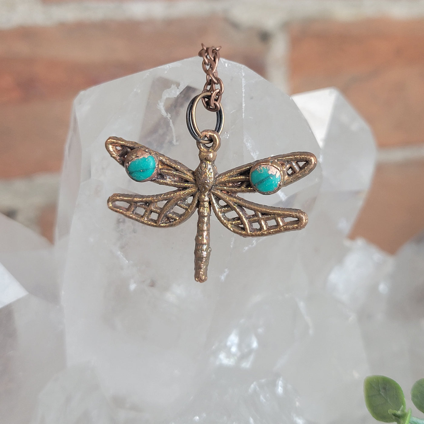 Electroformed Copper Animal Gemstone Necklaces Variants- Artisan Made