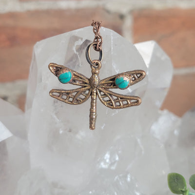 Electroformed Copper Animal Gemstone Necklaces Variants- Artisan Made